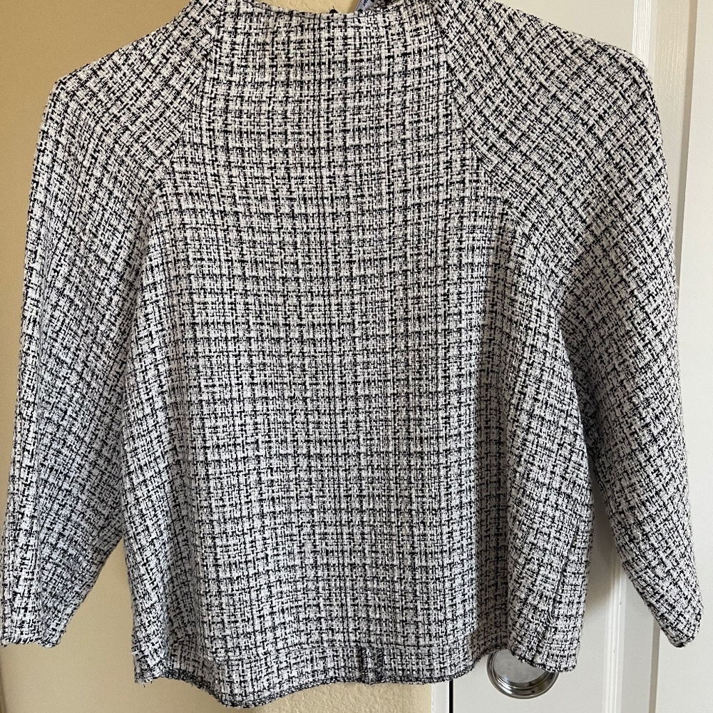 Zara Tweed blouse